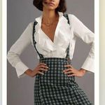 Anthropologie Maeve Plaid Pinafore Skirt NEW Size 6 Photo 0