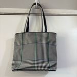 Vintage Lauren Ralph Lauren Plaid Houndstooth Preppy Bucket Shoulder Bag Blue Photo 2