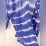 Chico's CHICO’S Tie Dye Linen Open Knit Cardigan Women’s Mesh Knit Coastal Boho Photo 4