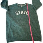 Jerzees  Michigan State Sweatshirt Womens Small Green STATE Graphic Long Sleeve‎ Photo 3