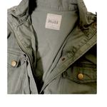 Mudd  military Cargo Army Green Zip‎ Button Front Utility Jacket Bella Swan Photo 3