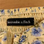 Abercrombie & Fitch  Yellow and Blue Floral Puffy Sleeve Cropped Top Photo 4