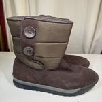 Lands' End Womens Brown Casual Suede 394102 Mid Calf Winter Boots Size 8 B Photo 0