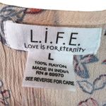 Lush Clothing LIFE Love is for Eternity Lush Floral Kimono Cardigan - Cream and Red. Size L Photo 4