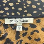 Black Rainn ‎ Animal Print Blouse size XL Photo 2