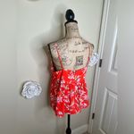 Naked Zebra NTM: NWT Spaghetti Strap Reddish Orange Floral Tank Top Sz M Photo 11