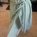 Velvet Tees Velvet by Graham &‎ Spencer Jayel Cotton Stripe Wrap Dress Green Wrap Size XS Photo 6