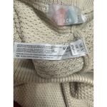 Free People  Beach Hailee Waffle Knit Wide Leg Pants Beige L Athleisure‎ Resort Photo 3