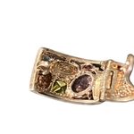 Sterling Silver Authentic Multigem 925  Brilliantly Handcrafted Earrings Huggies Photo 3