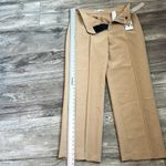 ZARA  NEW WOMAN FULL LENGTH STRAIGHT LEG FRANCOISE TAN BROWN PANTS XL NWT #181 Photo 6