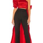 NBD Red One Shoulder Top XS Cocktail Puff One Shoulder Taffeta Monterey $188 NEW Photo 3