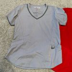 Grey's Anatomy  barco active impact scrub top‎ bundle size small red and gray Photo 1