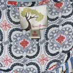 Anthropologie Fig & Flower Boho Floral 3/4 Sleeve Button Tunic Dress Size Small Blue Photo 4