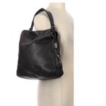 Salvatore Ferragamo brown leather shoulder bag beaded accents  pebbled finish Photo 3