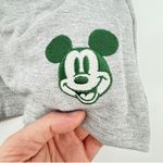 Disney Mickey Mouse Lounge Shorts Light Gray Women XL Embroidered Green Mickey Photo 1