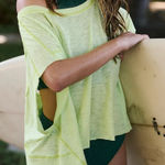 Free People 💛 by FP Movement My Time Tee Crossover Open Back Tee Photo 0