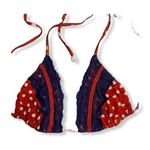 Beach Bunny ‎ Red Navy Polka Dot Bikini Top Photo 0