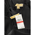 Michael Kors  Pleated Mini Dress Long Sleeve Keyhole‎ Black PXS Photo 1