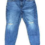 Old Navy  Women's‎ O.G Straight High Rise Distress Denim Blue Jeans Sz 20 Casual Photo 0