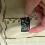 Veda 100% Leather Striped Moto Jacket. Size SP Tan Photo 7