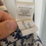 Tru Self Women’s Blue Floral Brown‎ White Striped Tank Top Shirt Size 1X Brown Photo 6