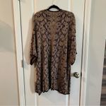 I Joah Women’s Cardigan Sz Large Cheetah Print open front cardigan Brown Photo 1