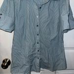 Apt. 9  Women’s Gray Button Down Shirt Photo 3
