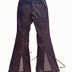 Windsor Brown Suede Lace Up Pants Size 3 Photo 0