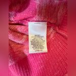 Liz Claiborne Cotton Blend Raspberry Polka Dot Sweater Women’s Size Medium Photo 8