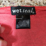 Wet Seal  Women's V-neck Lightweight Bright Pink 1/2 Sleeve Shirt Blouse Small Photo 3