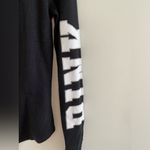 PINK - Victoria's Secret Victoria’s Secret Pink Black Henley Waffle Knit Sleep Shirt Size Large Photo 8