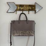 Kate Spade  Greta Court Ina Satchel Glitter Gray Crossbody Photo 4