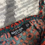 Nasty Gal  Top Leopard Print Satin Cowl Neck Photo 1