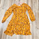 Indigo Soul  Peasant Dress Womens Yellow  Flowers Size small Photo 3