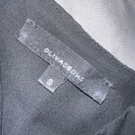 Olivaceous Black Ruffled Tie-Front Spaghetti Strap Crop Top Photo 2