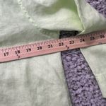 Chico's  Linen Top No-Iron Linen Button Down Green Sz‎ L Dopamine Resort Vacation Photo 4