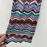 Old Navy Colorful Chevron Y2k Long Thin Neck Scarf Accessory Rayon Zig Zag Photo 3