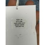 Pistola NWT RARE 'Bobbie' High Rise Crossover Short Light Wash Raw Hem Sz 29 Photo 4