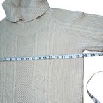 Willi Smith Women's Cable Knit Turtleneck Sweater Cozy Cotton Knitwear Large Photo 7