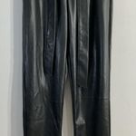 Womans So Good For Life Faux Leather Pants Small Black Elastic Belted Tie Waist Photo 0
