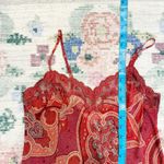 Victoria's Secret Womens Y2K Boho Paisley Slip Dress Size Small Mesh Babydoll Photo 4