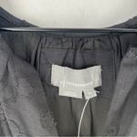 Anthropologie The Somerset Textured Black Mini Dress Cotton Peasant Tiered NWT Photo 3