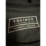 Equinox Women's Black Short Sleeve Crew Neck Knit Slim Fit Tee T Photo 3