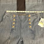 Michael Kors NWT  High Rise Flare Leg Pocketed Sailor Jeans Photo 4
