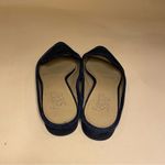 Franco Sarto 🛍️ Sabella Black Suede Mules Pointed Toe Slip On Perforated Size 6 Photo 4