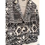 Courtenay‎ Black White Geometric Print Blazer Jacket Career Casual Size L Size L Photo 1