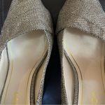 Caparros  Odessa Heels Champagne Sparkle  Women’s Size 9 Peep Toe Bow Accent Photo 5