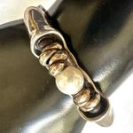 Uno de 50 Desertica silver plated faux pearl brown leather bracelet Photo 5