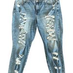 Torrid  Stretch High Rise Straight Jeans Distressed Ankle Plus Size 24 Tall NEW Photo 0