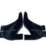 Marc Fisher Womens Lizzy Stretch Textile Velvet Block Heeled Boots Black Size 10 Photo 4